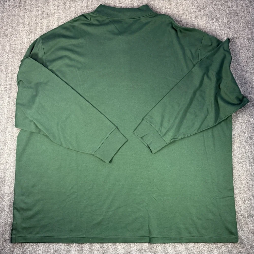 Polo Ralph Lauren Shirt Mens 5XB Green Long Sleeve Flesh Pony Logo Commute New